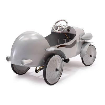 Машина-каталка металічна педальна 3+ сірий 1924G Baghera