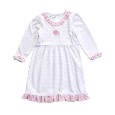 Пижама детская коттон д/р 2 года бел-роз 662-83Т Magnolia Baby