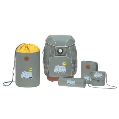 Рюкзак дитячий великий з пеналом, холдером, гаманцем та сумкою 1шт сірий 1205001462 Lassig