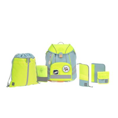 Рюкзак дитячий великий з пеналом, холдером, гаманцем та сумкою 1шт жовт. неон 1205008843 Lassig