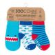 Шкарпетки дитячі з проріз. стопою махрові 3од. 00-24 міс акула 11801 Zoocchini