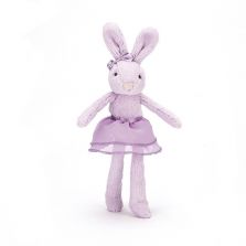 Іграшка мяка Зайчик 23см фіол. TUL6L Jellycat